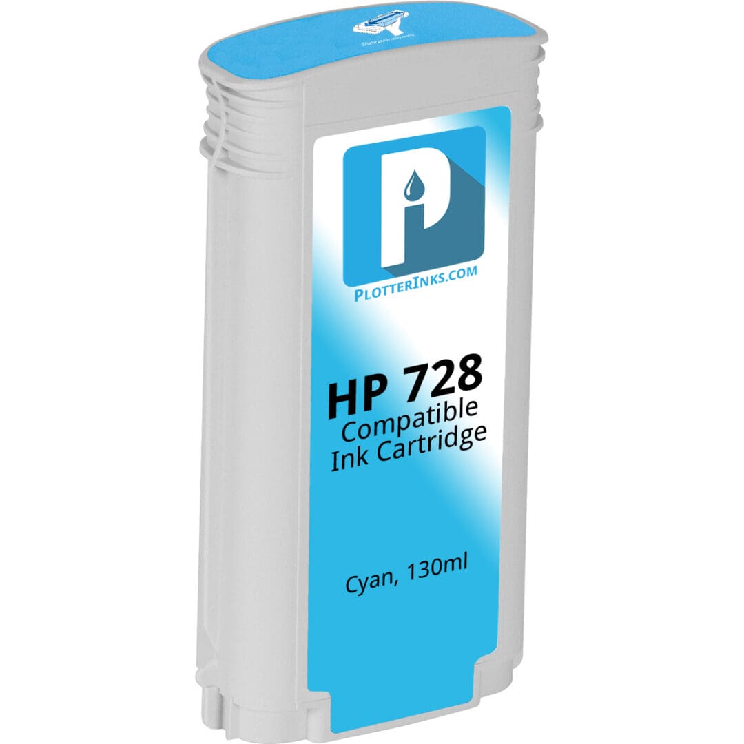 A blue ink cartridge for the hp 7 2 8